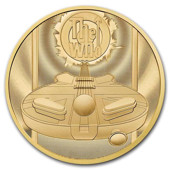2021 Great Britain 2 oz Gold Music Legends The Who Coin Proof