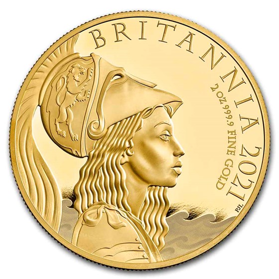 2021 Great Britain 2 oz Gold Proof Premium Britannia