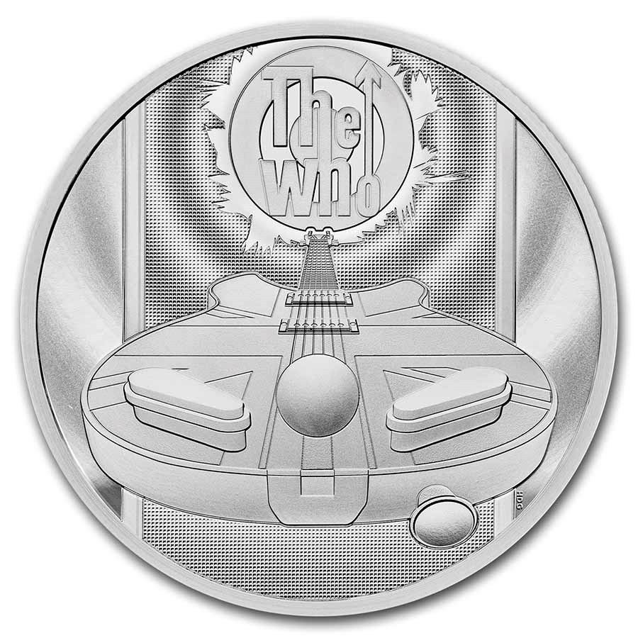 2021 Great Britain 2 oz Silver Music Legends: The Who Proof