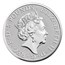 2021 Great Britain 2 oz Silver Queen's Beasts The White Greyhound