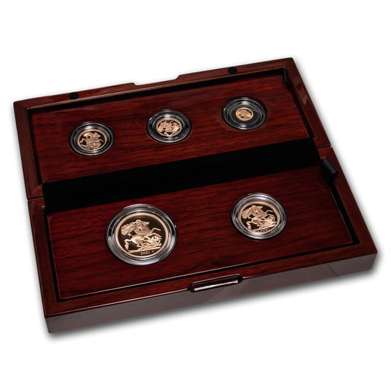 2021 Great Britain 5-Coin Gold Sovereign Proof Set 2021 Great Britain 5-Coin Gold Sovereign Proof Set