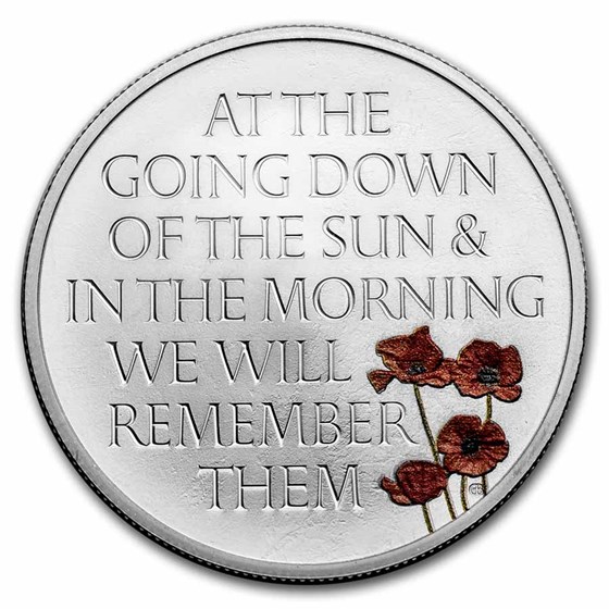2021 Great Britain £5 Silver Remembrance Day Proof
