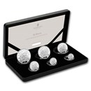 2021 Great Britain 6-Coin Silver Britannia Proof Set