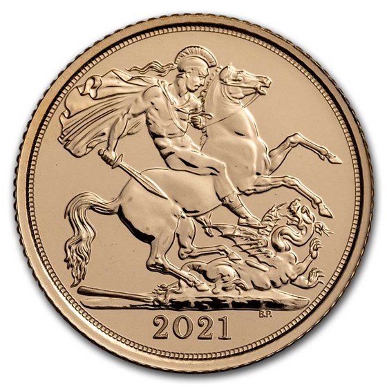 2021 Great Britain Gold 1/2 Sovereign Elizabeth II BU 2021 Great Britain Gold 1/2 Sovereign Elizabeth II BU