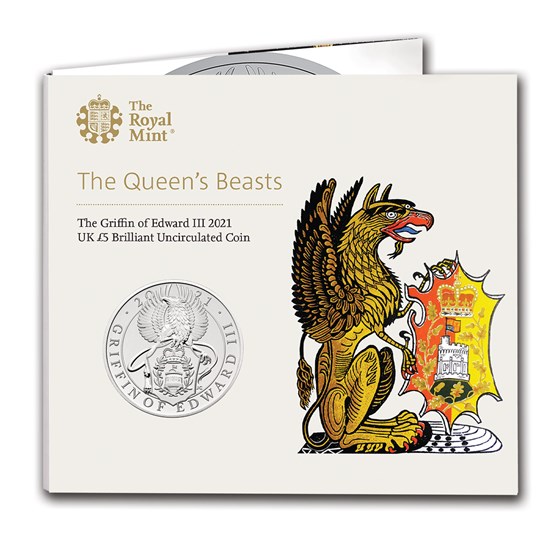 2021 Great Britain Queen's Beasts Griffin BU (w/Display Card) 2021 Great Britain Queen's Beasts Griffin BU (w/Display Card)