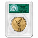 2021 Mex 1/2 oz Rev Prf Gold Libertad PR70 PCGS (FS, Green Label)