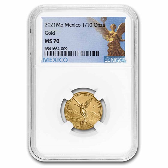 2021 Mexico 1/10 oz Gold Libertad MS-70 NGC 2021 Mexico 1/10 oz Gold Libertad MS-70 NGC