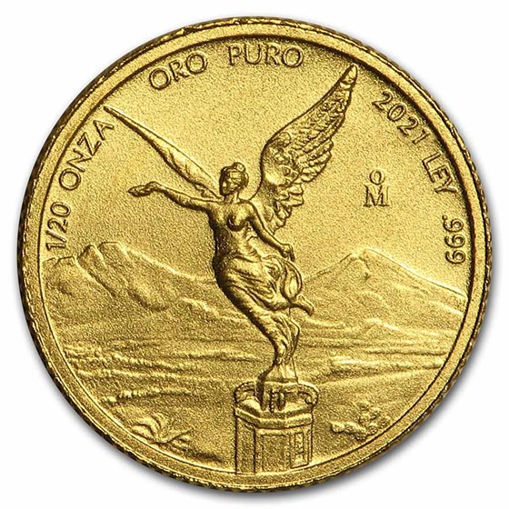 2021 Mexico 1/20 oz Gold Libertad BU