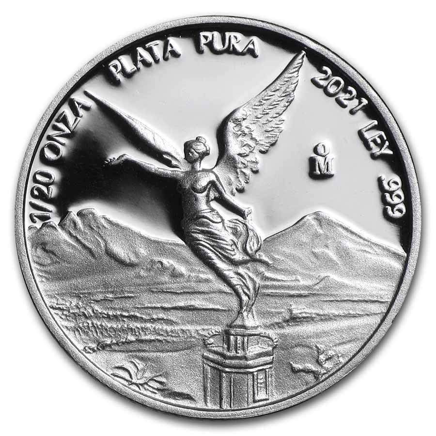 2021 Mexico 1/20 oz Silver Libertad Proof (In Capsule)