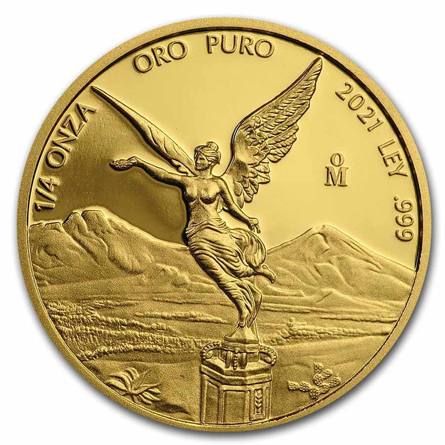 2021 Mexico 1/4 oz Proof Gold Libertad