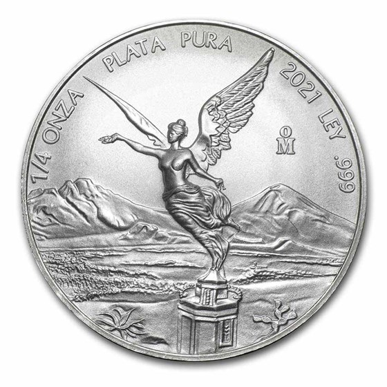 2021 Mexico 1/4 oz Silver Libertad BU 2021 Mexico 1/4 oz Silver Libertad BU