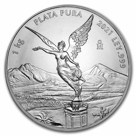 2021 Mexico 1 kilo Silver Libertad BU (In Capsule) 2021 Mexico 1 kilo Silver Libertad BU (In Capsule)