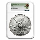 2021 Mexico 1 kilo Silver Libertad MS-70 NGC (ER, Coat of Arms)