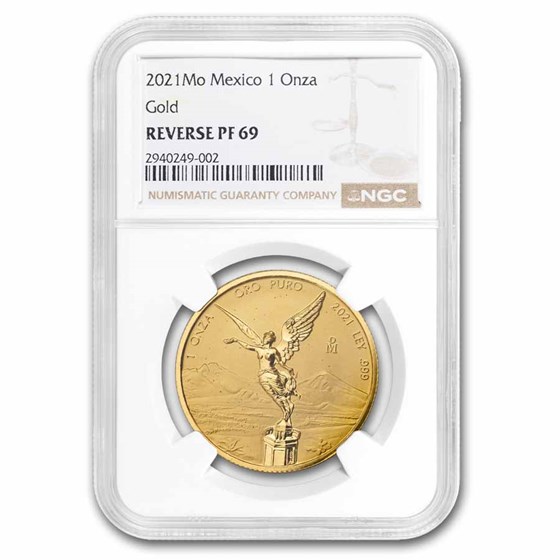 2021 Mexico 1 oz Reverse PF Gold Libertad PF-69 NGC