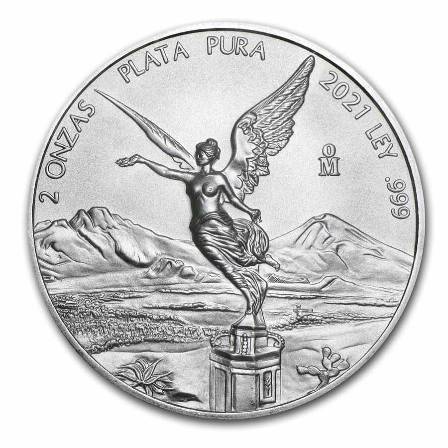 2021 Mexico 2 oz Silver Libertad BU