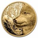 2021 Mongolia 1/10 oz Gold Proof Mystic Wolf