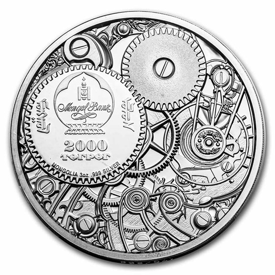 Silver Clockwork Buy 2021 3 oz Silver Clockwork Mechanical Ladybug | APMEX