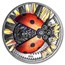 2021 Mongolia 3 oz Silver Mechanical Ladybug (Damaged Outer Box)