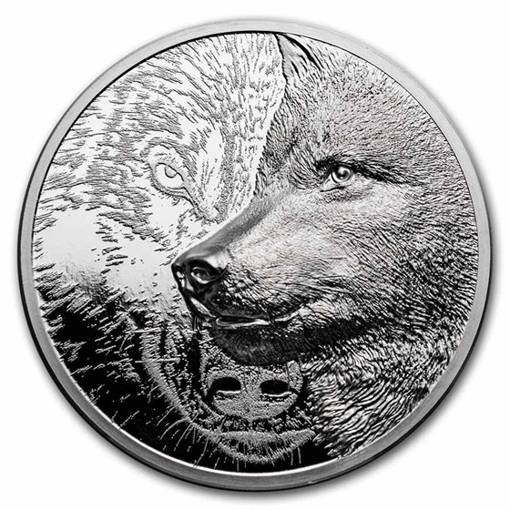 2021 Mongolia 3 oz Silver Proof Mystic Wolf 2021 Mongolia 3 oz Silver Proof Mystic Wolf