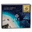 2021 Montserrat 1 oz Gold Blue Girdled Angelfish (Colorized)