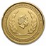 2021 Montserrat 1 oz Gold Blue Girdled Angelfish (Colorized)