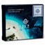 2021 Montserrat 1 oz Silver Blue Girdled Angelfish (Colorized)