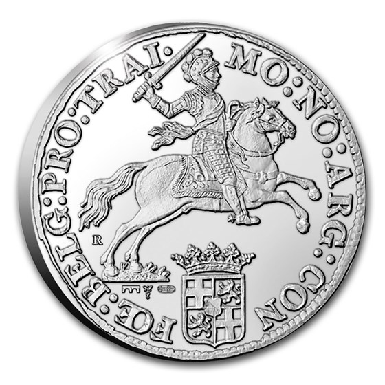 2021 Netherlands 1 oz Proof Silver Ducaton Rider (w/Delft Box) 2021 Netherlands 1 oz Proof Silver Ducaton Rider (w/Delft Box)