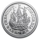 2021 Netherlands 1 oz Silver Ship Shilling Restrike BU