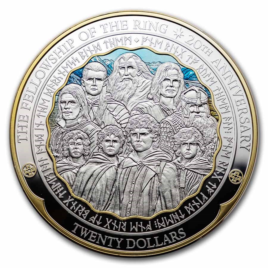 2021 New Zealand 1 kilo Silver Nine Companions Proof