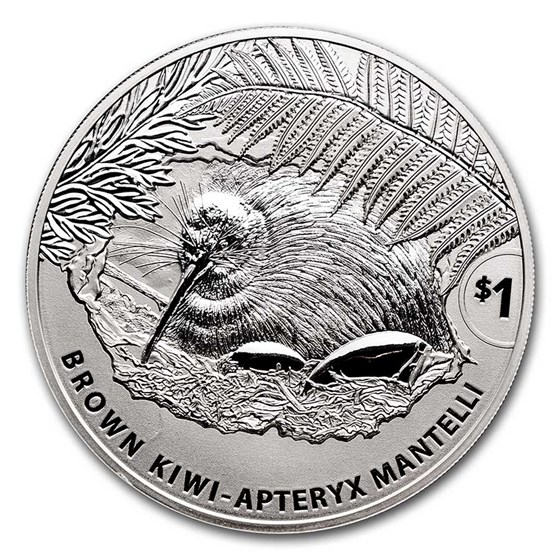 2021 New Zealand 1 oz Silver Brown Kiwi Specimen 2021 New Zealand 1 oz Silver Brown Kiwi Specimen