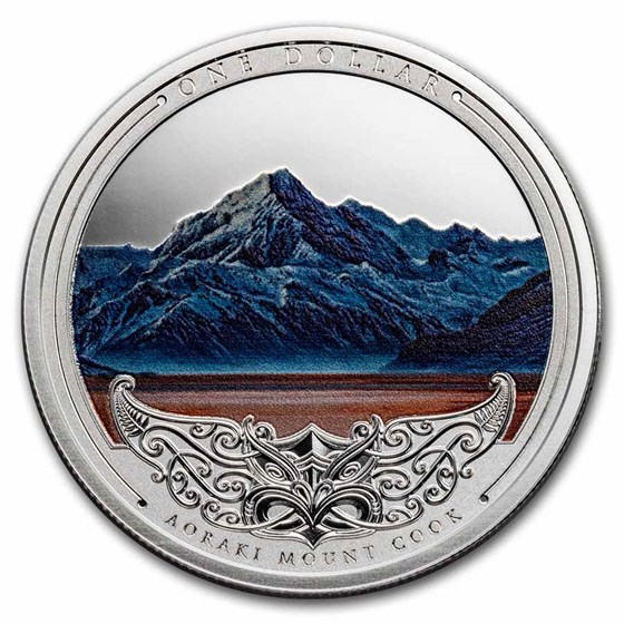 2021 New Zealand 1 oz Silver Discover New Zealand: Aoraki Mount 2021 New Zealand 1 oz Silver Discover New Zealand: Aoraki Mount