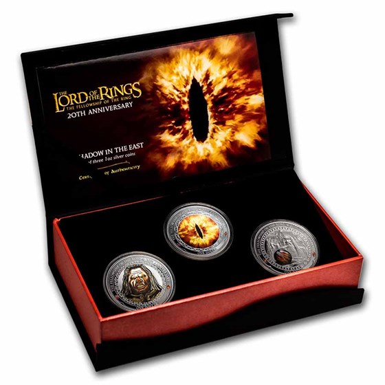 2021 New Zealand 3-Coin Silver Shadow In The East Proof Set 2021 New Zealand 3-Coin Silver Shadow In The East Proof Set