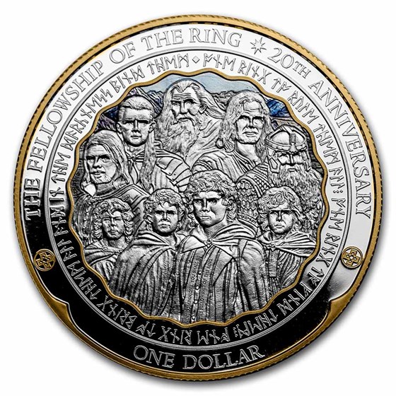 2021 New Zealand 5 oz Silver Nine Companions Proof 2021 New Zealand 5 oz Silver Nine Companions Proof