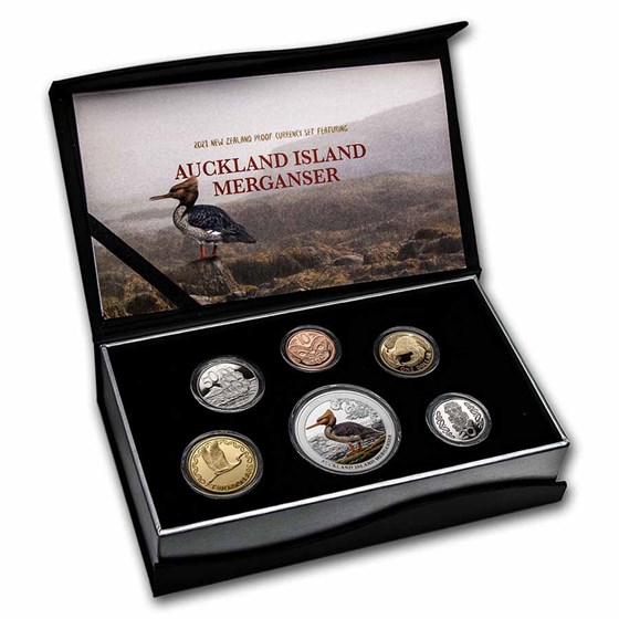 2021 New Zealand 6-Coin 1 oz Silver Currency Proof Set 2021 New Zealand 6-Coin 1 oz Silver Currency Proof Set
