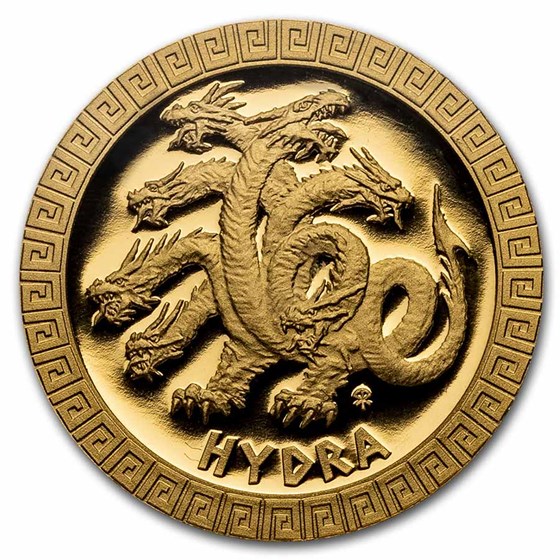 2021 Niue 1/10 oz Gold Proof Mythical Creatures: Hydra 2021 Niue 1/10 oz Gold Proof Mythical Creatures: Hydra
