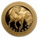 2021 Niue 1/10 oz Gold Proof Mythical Creatures: Unicorn