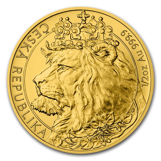 2021 Niue 1/2 oz Gold Czech Lion BU 2021 Niue 1/2 oz Gold Czech Lion BU