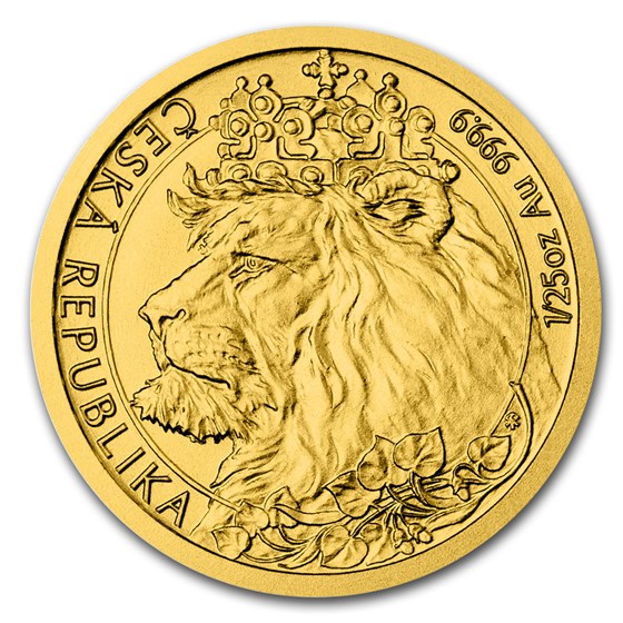2021 Niue 1/25 oz Gold Czech Lion BU 2021 Niue 1/25 oz Gold Czech Lion BU