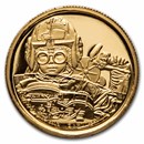 2021 Niue 1/4 oz Gold Star Wars Anakin Skywalker (Box & COA)