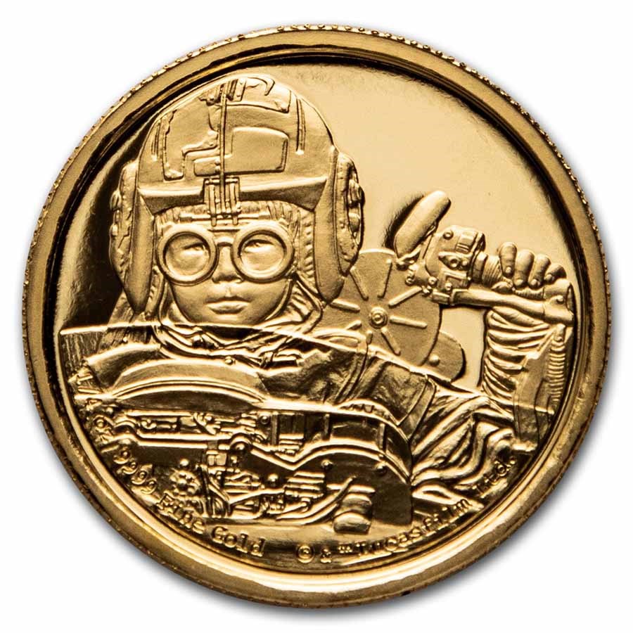 2021 Niue 1/4 oz Gold Star Wars Anakin Skywalker (Box & COA)