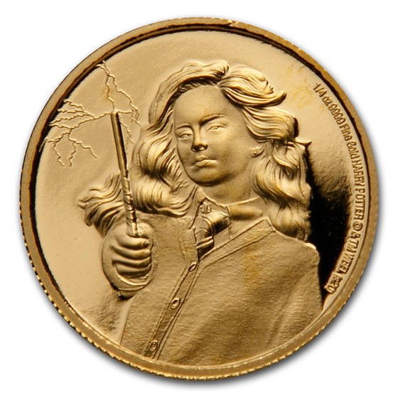 2021 Niue 1/4 oz Proof Gold Coin: Hermione Granger 2021 Niue 1/4 oz Proof Gold Coin: Hermione Granger