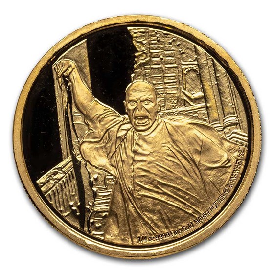 2021 Niue 1/4 oz Proof Gold: Lord Voldemort