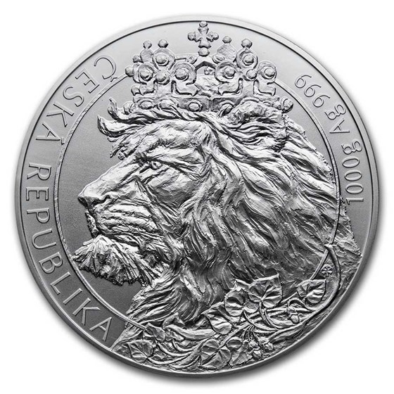 2021 Niue 1 kilo Silver Czech Lion BU 2021 Niue 1 kilo Silver Czech Lion BU