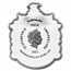 2021 Niue 1 oz Ag $2 Harry Potter Hufflepuff Crest Shaped Coin