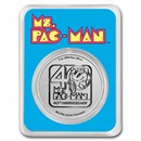 2021 Niue 1 oz Ag $2 Ms.PAC-MAN™ 40th Anniversary Coin in TEP