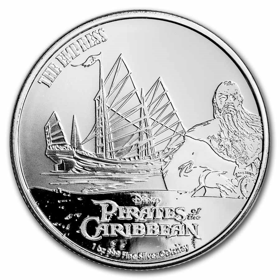 2021 Niue 1 oz Ag $2 Pirates of the Caribbean: Empress