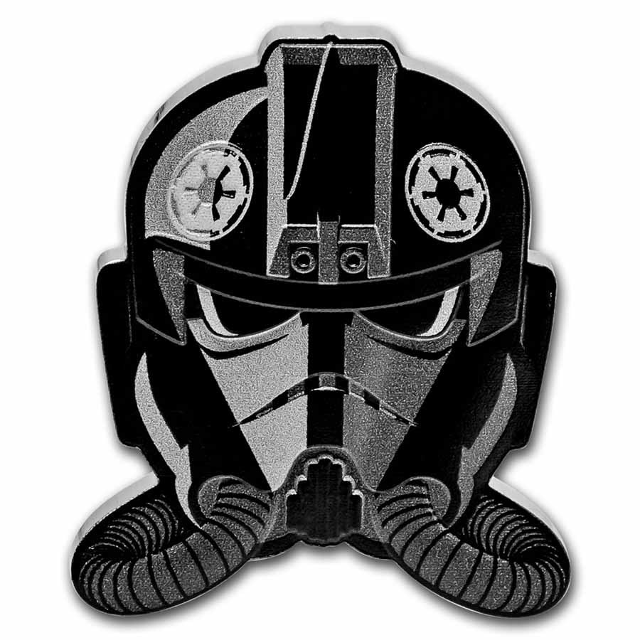 2021 Niue 1 oz Ag $2 Star Wars Faces: Imperial TIE Fighter Pilot
