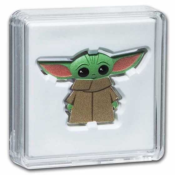 2021 the mandalorian chibi grogu 1 oz proof silver