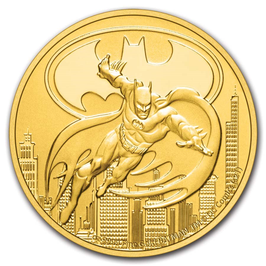 2021 Niue 1 oz Gold $250 DC Comics Justice League: Batman