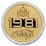 2021 Niue 1 oz Gold $250 GALAGA™ 40th Anniversary BU
